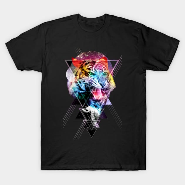 Cosmic Tiger T-Shirt by aligulec